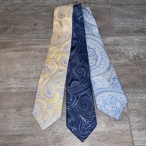 Designer Men’s Neck Tie Triple Pack